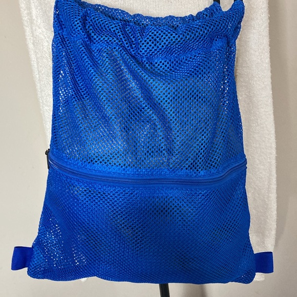 Women’s Royal Blue Net Bag Convertible Crossbody Backpack 🎒 Sachel Bag - Picture 1 of 4